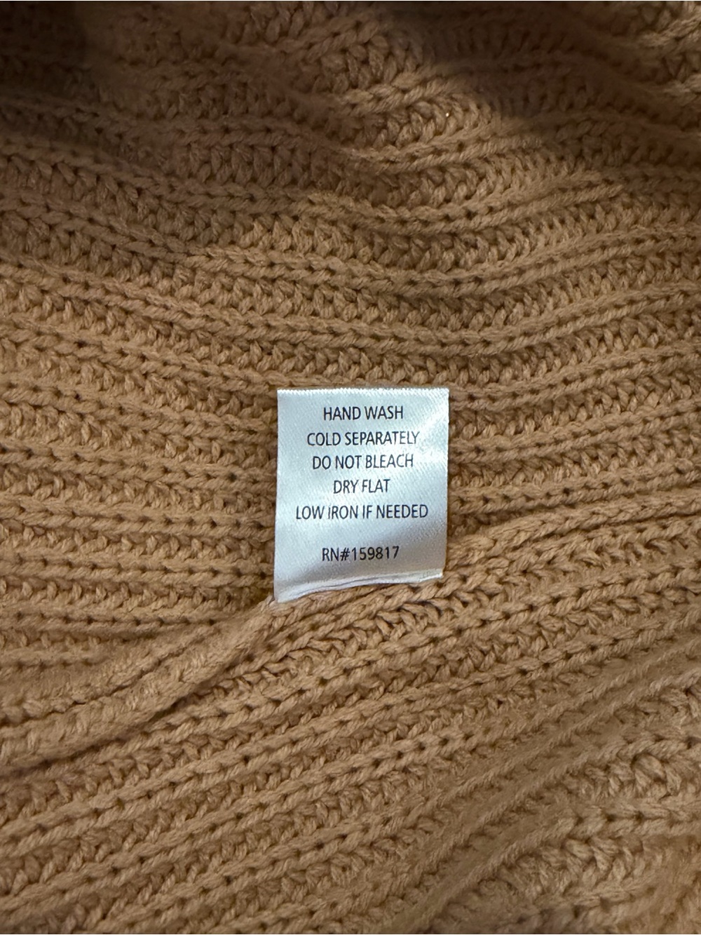 Altar'd State Crochet Floral Sleeve Crewneck Sweater - Camel - Picture 4 of 5